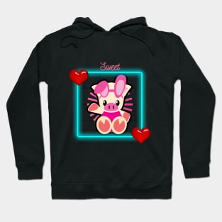 Cute Baby Pig Bunny Hoodie